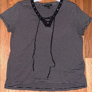 Forever 21 cross tie t-shirt